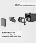 12Ft Box Rail Exterior Sliding Barn Door Hardware Kit Aluminum Alloy Wall Mount Built Tough Heavy Duty Track With Smooth Quiet Rollers