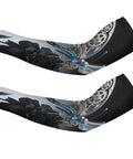 Stay Cool As Ice All Summer With These Dope Butterfly Arm Sleeves Featuring Breathable Ice Silk Material And Flexible Fit for outdoor use.