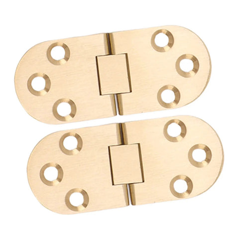 Folding Flip Top Brass Hinge 180 Degree With Screws for Folding Tables Sewing Machines Computer Desks Durable Heavy Duty Brass Flap Hinge