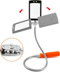 Must Have Flexible LED Inspection Mirror With Telescoping Arm And 360 Degree Swivel For Hard To Reach Spots, Stainless Steel Frame
