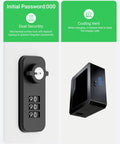 Lock Down Your EV Charger Setup With This Built Like A Tank Outdoor Enclosure To Block Tampering And Weather Damage For Level Two Charging Stations In Driveways Or Garages Featuring Heavy Duty Metal Guard showing a dual security lock and cooling vent.