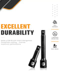 Half Inch Drive Impact Extension Bar Set For Socket Extensions, 3 Piece, 3, 5, And 10 Inch Lengths, Premium Chrome Vanadium Steel