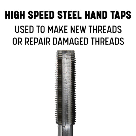 High Speed Steel Hand Tap used for repairing damaged threads and making new threads, ideal for precision work.