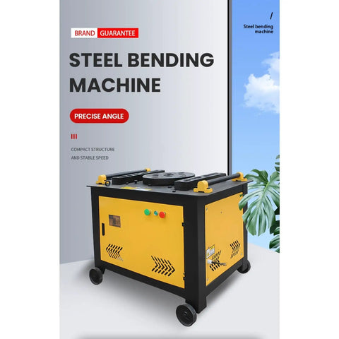 Automatic Rebar Bending Machine For Heavy Duty Steel Bar Tasks Featuring Solid As A Rock Build and Contractor Favorite Setup with wheels.