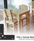 Heavy Duty L Shaped Corner Braces Four Inch 10 Pack Right Angle Brackets For Wood Frames Beds Tables Cabinets And Chairs