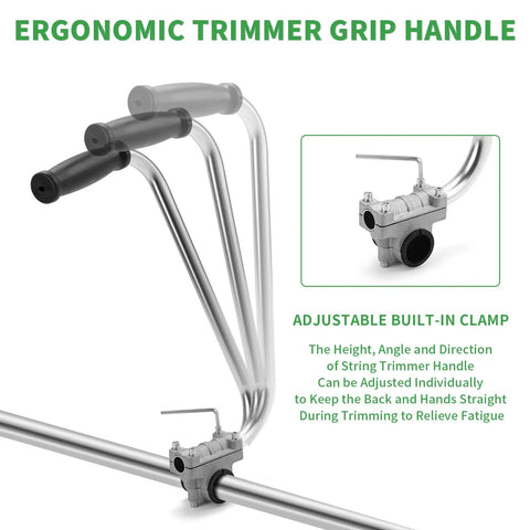 Ergonomic Back Saver Handle Extension For Weed Eaters And String Trimmers Fits Most Shaft Sizes 26mm Or 28mm Easy Install