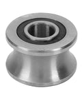 Round Bottom Track Groove Pulley Bearing for Industrial Automation and Photography Equipment Stainless Steel Sliding Roller 8x22.5x14.5mm Quiet Smooth Motion High Precision Durable Design close-up