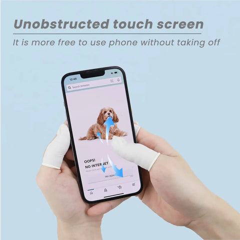 Bulk Latex Finger Cots 300 Pcs Per Case Medium Size Rubber Finger Tips Sleeves for touchscreen use
