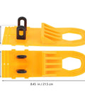 Professional Grade Paintless Dent Removal Kit Featuring Sturdy Pullers And Strong Glue Tabs, orange pulling tabs with dimensions.