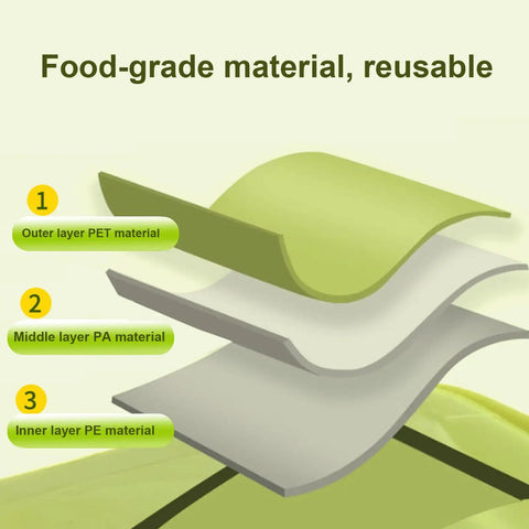Food-grade layers diagram for All Day Hydration On Tap Large Capacity Camping Water Container With Foldable Outdoor Bag.