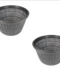 Round Plant And Flower Baskets Variety Pack For Water Gardens Aquaponics And Hydroponics Slotted Mesh Netted Pots Six Pack