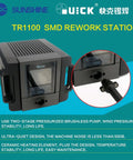 200W Hot Air Soldering Station for SMD Rework with silent twin stage brushless blower focusing on stability and longevity.