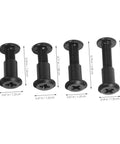 Complete Heavy Duty 170 Piece Steel Furniture Screw And Nut Kit with black threaded bolts of various sizes for assembly.