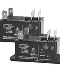 Heavy Duty 24V AC Power Relay Pack of 2 DPST Normally Open Contact Form 2 Form A 30 Amp General Purpose Relay, side by side view