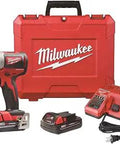 Cordless Impact Driver Kit With One Quarter Inch Hex Battery And Charger Included Durable Hard Case Ready To Tackle Tough Fasteners Pro Grade Power For Builders And DIYers Easy To Use And Travel Ready showing drill, battery, charger, and red case