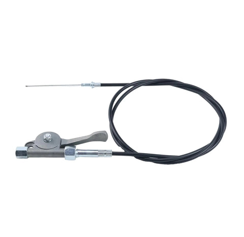 Throttle Cable Kit For Wacker CT36 CT48 Trowels, Fits Multiple Part Numbers 5100034471 5000163391 5000010369 5000164648, Includes One Cable Assembly For Smooth, Responsive Throttle Control. Black cable assembly with metal throttle lever