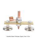Heavy Duty Welding Magnet Ground Clamp With 4mm Insulated Iron Head Spotter Connector, showing copper and metal components.