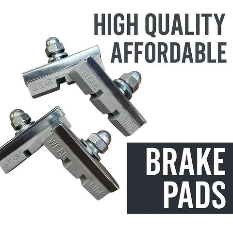 Best Bang For Your Buck 4 Pack Bicycle Brake Pads For MTB BMX And Road Bikes 4mm Durable Rubber With Steel Backing