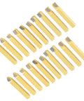 Top Notch 20 Piece 1/4 Inch Carbide Lathe Tool Set For Heavy Duty CNC And General Lathes with precision steel inserts.