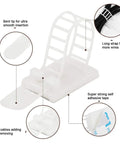 Adhesive Cable Clips and Zip Ties Kit With 50Pcs Zip Ties, 50Pcs Clips, showing detailed features like bent tip and adhesive tape