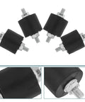 4 Pack Heavy Duty Air Compressor Vibration Mounts Rock Solid Dampening Pads M6 Threaded Steel Isolators for noise reduction