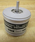 Model L25G1000AB7404ED15 Encoder for Industrial Machinery, 1000 CPR, AB Outputs, Quarter Inch Shaft, Fifteen Pin Connector, PN 92401008049, Beefy Built Tough Industrial Encoder Module on white housing