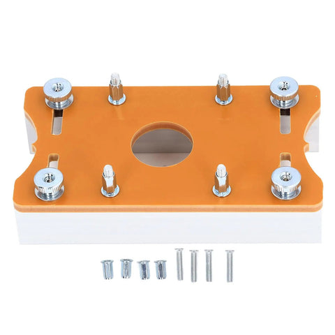 Dead Solid Aluminum Alloy Router Table Insert Plate For 65mm Routers Featuring Butter Smooth Slots And No Sweat Mounting for precise routing tasks.