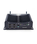 Built Tough Industrial Mini Computers Featuring Rock Solid Core I7 Processing And Win 11 Upgrades Delivering Kickass Performance For Demanding Business Environments Equipped With 16gb Ram And 256gb Ssd, rear view with ports.
