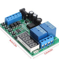Heavy Duty Multifunction Time Relay And Motor Control Board Built For Low Voltage Industrial Gear, 8cm x 3.2cm circuit board.