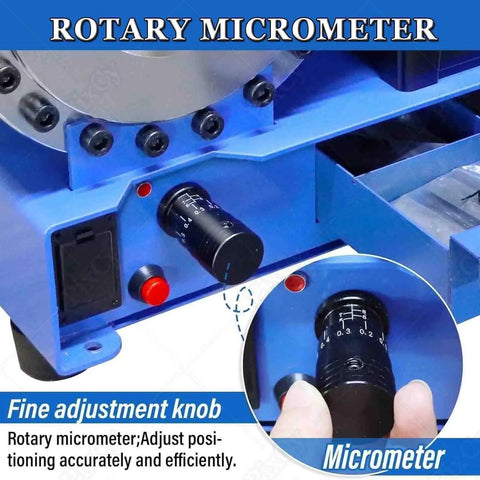 Heavy Duty Electric Hydraulic Hose Crimper With Eight Piece Full Die Set For Repairing 6-25 Mm Inner Diameter Fittings dial for precise adjustments.