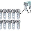 Beefy 2 Wheel Unistrut Trolley Roller Assembly For 1-5 Eighth Inch Wide And Tall Strut Channels, stainless steel wheels