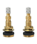 Two Pack TR618A Metal Valve Stems For Tubeless Tires High Flow Core For Fast Air And Liquid Filling Clamp In Wheel Valve