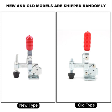 Toggle Clamp With Quick Release For Drill Presses and Woodworking Jigs, New and Old Models, Red Handle