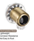 Bronze Metal Cable Gland M10 Locking Screw For Wiring And Pendant Lights Built To Grip And Prevent Slippage Heavy Duty Cable Grips For Hanging Ceilings And Lamps 6 Pack, close-up electoplated metal