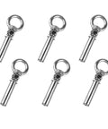 Beefy Heavy Duty Concrete Wall Eyebolt Anchors Set, 6 pcs expansion eyebolts M6x70mm in 304 stainless steel, rust resistant