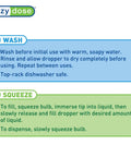 Instructions for using Straight Up Glass Medicine Droppers For Ear And Eye Care, 1 Milliliter Precision Pipettes.