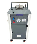 Heavy Duty Pneumatic Chip Remover And Air Powered Coolant Tank Cleaner For Cutting Fluid Filtration Sump Cleaning Cart, top view with pressure gauges.