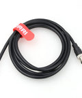 M12 4 Pin A Coded Aviation Connector Cable For Sensor And Actuator Devices Shielded PVC Black Coil with Connector