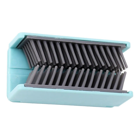 Hair Catcher, Reusable Silicone Drain Protector for Bathtub Shower Wall close-up view showcasing soft silicone bristles and solid design.