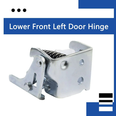 Heavy Duty Front Driver Side Lower Door Hinge Replacement For Chevy Silverado Tahoe Suburban And Gmc Sierra Yukon Cadillac Escalade Badass Strength With No Sweat Install, detailed view.