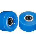4 Pack Roller Skate Wheels With Bearings For Quad Skates Durable PU Wheels 32x58mm Blue Ideal For Outdoor Skating On Streets And Trails Wear