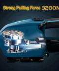 Heavy Duty Handheld Electric Strapping Machine With 4000Mah Battery Hot Melt Baler Tool showcasing strong pulling force of 3200N.