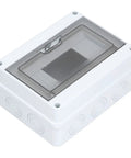 Outdoor 8 Way Circuit Breaker Enclosure With Transparent ABS Cover, IP65 Weatherproof Distribution Box for industrial control panels
