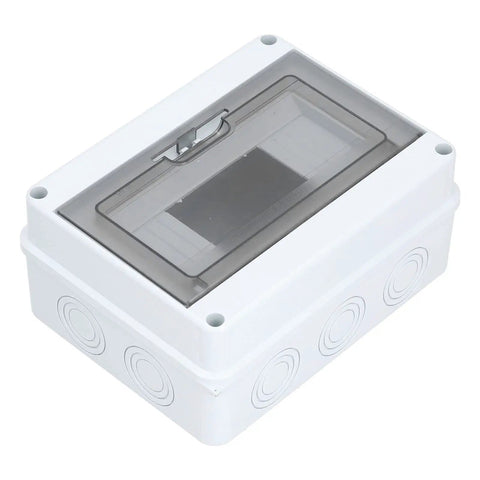 Outdoor 8 Way Circuit Breaker Enclosure With Transparent ABS Cover, IP65 Weatherproof Distribution Box for industrial control panels