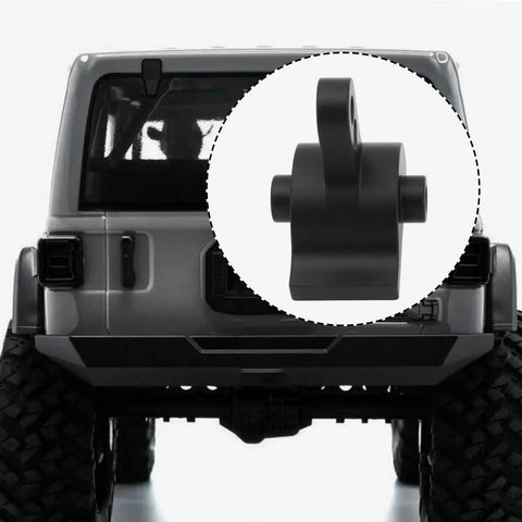 Rear Upper Link Riser For Axial SCX10 III AR45P Shafts One Tenth Scale RC Crawler; black aluminum part, dual height settings