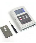 Pro Grade Surface Roughness Tester AR132C Multifunction Profile Gauge For Ra And Rz Measurement On Planar Curved Surfaces Holes And Slots Compact Low Power Design Easy To Use And Highly Accurate, handheld probe and reference block