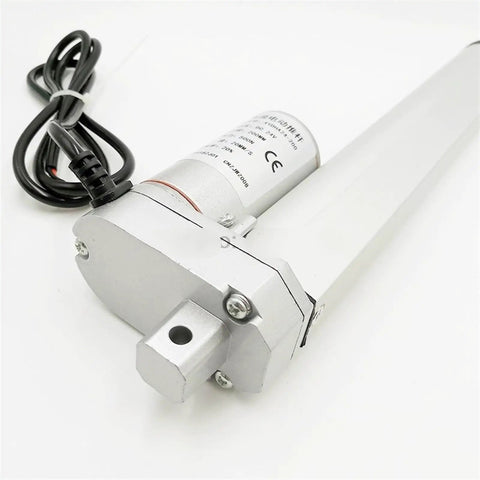 Top Tier Electric Linear Actuator With Smooth DC Motor Motion Controller For Heavy Duty Projects, showcasing aluminum housing and DC motor.