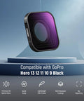 ND Filter Set for GoPro Hero 9 10 11 12 13 Black ND8 ND16 ND32 multicoated HD glass filter on display