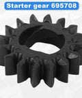 Close-up of 16-tooth pinion gear, part of 10 Pack Starter Pinion Gear Replacement 16 Tooth Gear Set For Common Gas Engines 280104 693058 693059 PA66 GF30