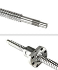 Anti Backlash Ball Screw SFU1605 RM1605 with metal ball screw nut, 16mm diameter, 5mm lead, 1000mm length for CNC machine parts.